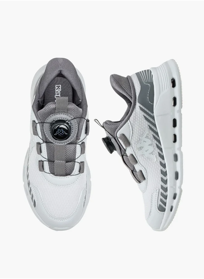 كابا Boys' Logo Textured Sports Shoes with Rotating Buckle Closure