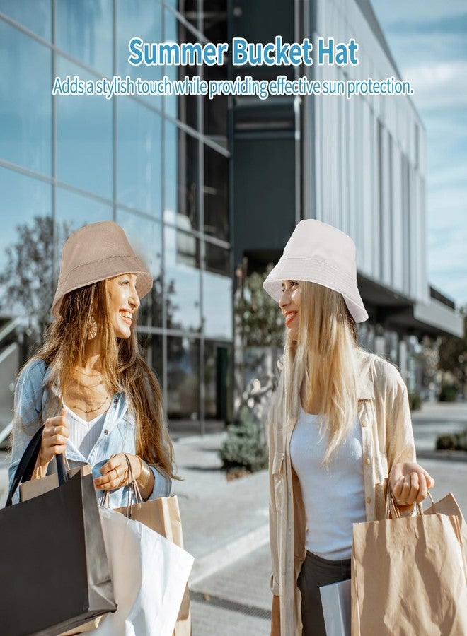 Lnrueg 16 Pcs Bucket Hats Bulk - Fisherman Sun Hats for Men and Women, Unisex Solid Color Bucket Caps, One Size Fits All, Outdoor Fishing Hats for Sports, Travel, Leisure Activities - Image 3