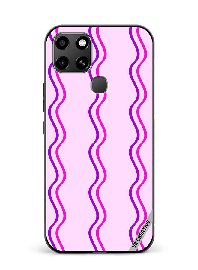 VR CREATIVE Protective Case Cover For Infinix Smart 6 Strips Design Multicolour - Image 1