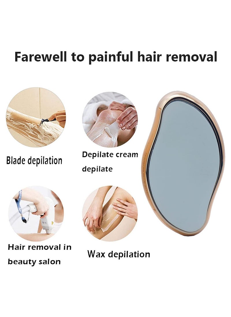 ORiTi Crystal Hair Eraser, Painless Crystal Hair Remover for Women Men Arms Legs Back, Soft Smooth Silky Skin, Magic Crystal Hair Remover & Skin Exfoliator Tool for Body Any Part  - Image 3
