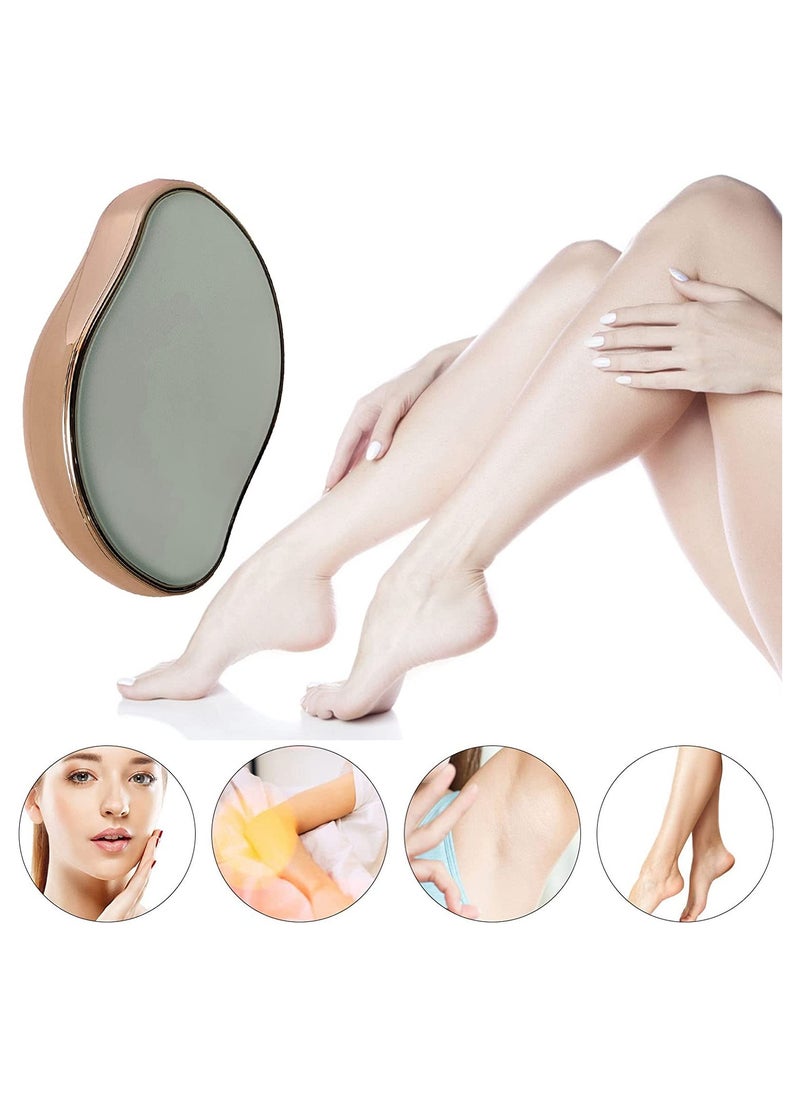 ORiTi Crystal Hair Eraser, Painless Crystal Hair Remover for Women Men Arms Legs Back, Soft Smooth Silky Skin, Magic Crystal Hair Remover & Skin Exfoliator Tool for Body Any Part  - Image 2