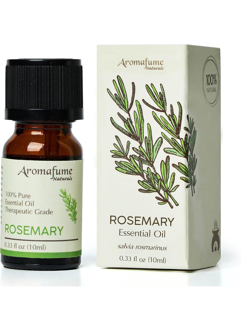 Aromafume AROMAFUME Rosemary Essential Oil - 100% Natural, Therapeutic Grade Essential Oils - Pure, Woodsy Aromatherapy Oil for Meditation and Home Diffusers - Gifts for Her - 10ml 