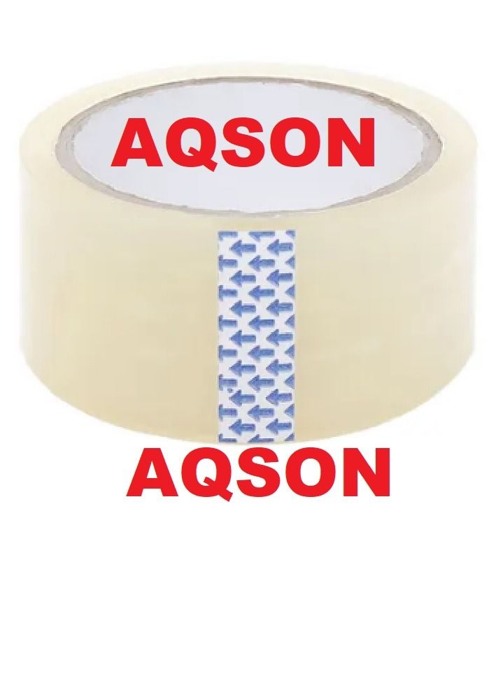 AQSON Adhesive Tape Roll Clear AQSON ( 6Rolls) - Image 1