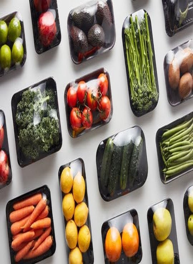 لفة غلاف بلاستيكي غذائي، خالٍ من مادة BPA، آمن للاستخدام في الميكروويف، طول 30 مترًا، غلاف مطبخ قابل للتحلل الحيوي لحفظ الطعام الطازج، سهل الاستخدام || عبوة من قطعة واحدة - Image 5