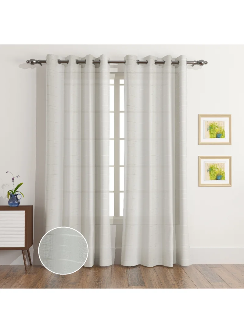 Home Box Aara 2-Piece Sheer Extra Long Curtain Set 300 x 140 cm