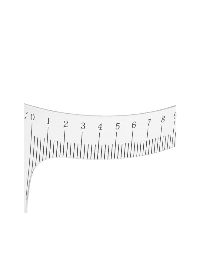 Generic - Professional Eyebrow Positioning Ruler Eyebrow Stencils Eyebrow Shaper Brow Mapping Tool Microblading Brow Shape Design Ruler(鼻梁尺A款) - Image 1
