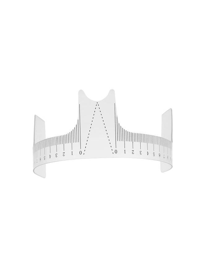 Generic - Professional Eyebrow Positioning Ruler Eyebrow Stencils Eyebrow Shaper Brow Mapping Tool Microblading Brow Shape Design Ruler(鼻梁尺A款) - Image 1