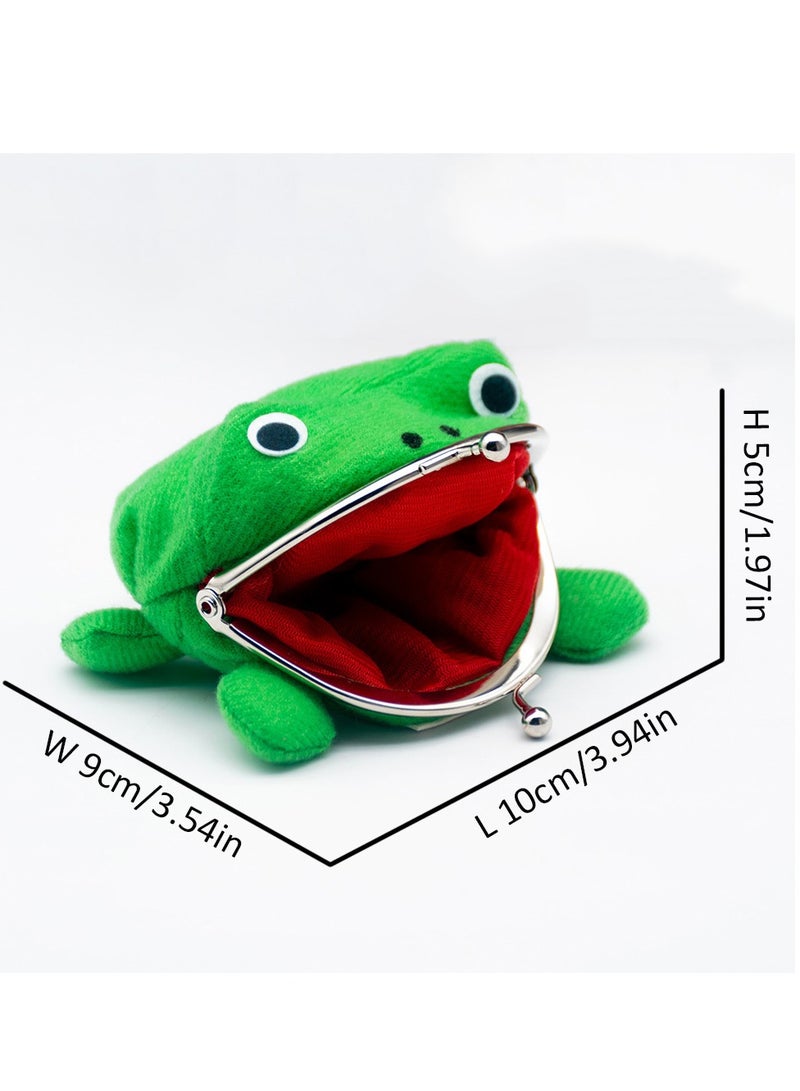 Naruto Anime Cute Plush Frog Coin Purse Green Collectible  Toy 10cm  - Image 3