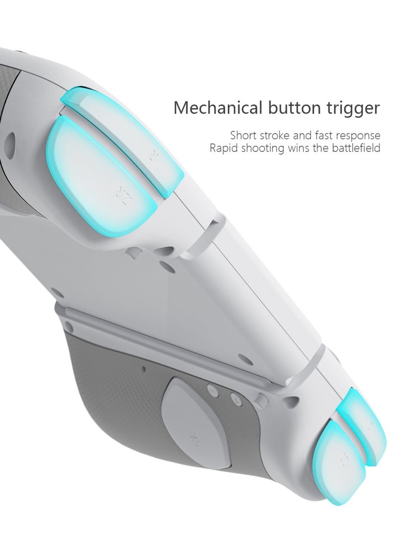 Classic Joycon LinYuvo KS52 Bluetooth Game Controller for Switch, Switch Lite, Switch OLED with Color RGB Light, Super Smart Joystick, 1000mAh Battery, Six-Axis Gyroscope, Turbo Function, Dual Vibration, Custom Back Key Macro Programming, ABXY Mechanical Buttons, Multi-Level Cross Key