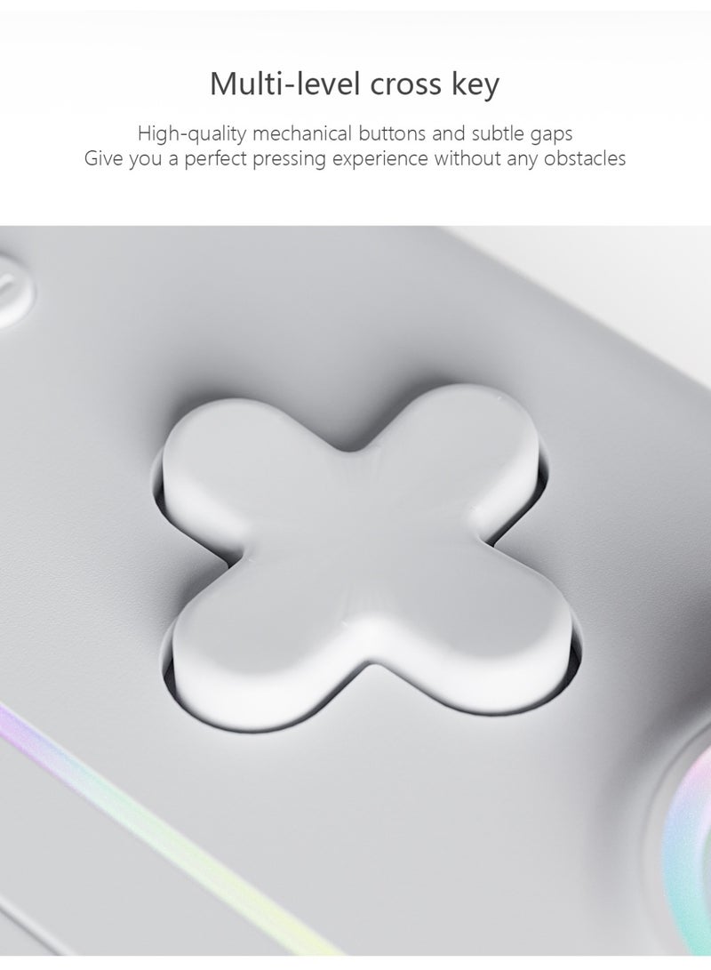 Classic Joycon LinYuvo KS52 Bluetooth Game Controller for Switch, Switch Lite, Switch OLED with Color RGB Light, Super Smart Joystick, 1000mAh Battery, Six-Axis Gyroscope, Turbo Function, Dual Vibration, Custom Back Key Macro Programming, ABXY Mechanical Buttons, Multi-Level Cross Key