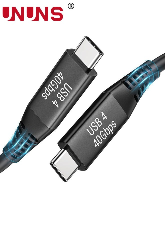 UNUNS Thunderbolt 4 Cable, UNUNS USB4.0 40Gbps 5ft Cable USB C Cable with 100W PD, 8K Display Compatible with Thunderbolt 3 Cable, Hub, SSD, MacBook Pro, iMac, iPad, Docking and More  - Image 1