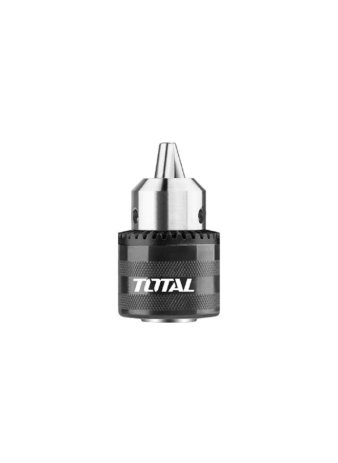 Total Tools TOTAL Drill Chuck with Key – 1.5 to 13mm Capacity | 1/2" Connection Size | Heavy-Duty Metal Keyed Chuck for Drills & Rotary Tools  - Image 1