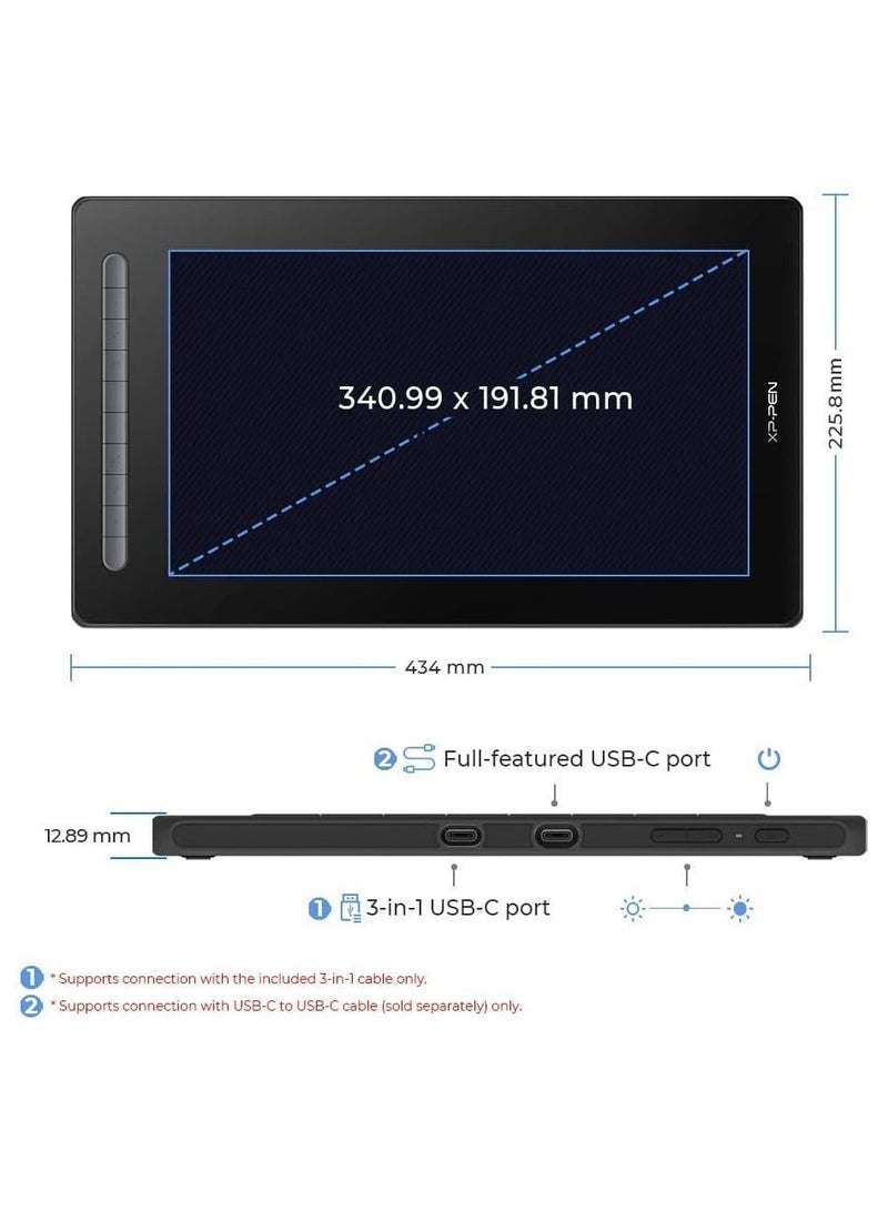 XP-PEN Artist 16 (2nd Gen) 16" Drawing Pen Display, Full-Laminated Graphics Tablet with X3 Smart Stylus & Tilt Support for Illustration, Design & Animation - Image 2