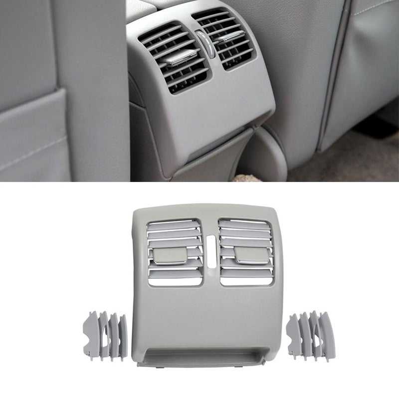 Goodithy Gray Rear Air Vent Outlet Cover Rear Center Console Air Conditioning Grille AC Vent Outlet Panel Replacement For Mercedes Benz C Class W204 20072013 E Class W207 COUPE 20102012
