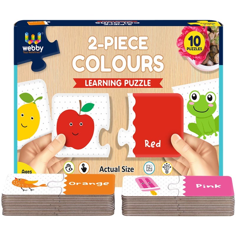 Webby Colours 2 Pieces Learning Pack Jigsaw Puzzle, Montessori Early Educational Pre School Puzzle Toys for 3+ Years Kid - Image 5
