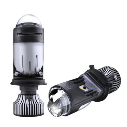 Spaiko® H4 LED Headlight Bulb with Mini Projector Lens – 90W 15000LM 6000K Super Bright Dual Beam for Car, Bike & Scooty | Waterproof Plug & Play High Power LED (100W) - Image 1