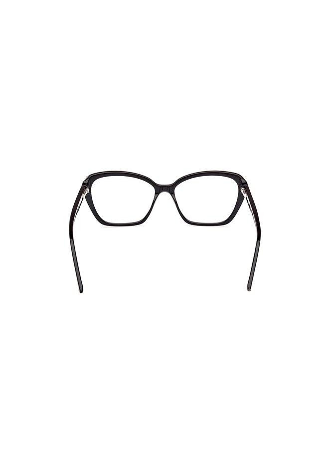 GUESS Women's's Butterfly Eyeglass Frames Shiny Black GUESS GU5011500154 54 mm - Image 4