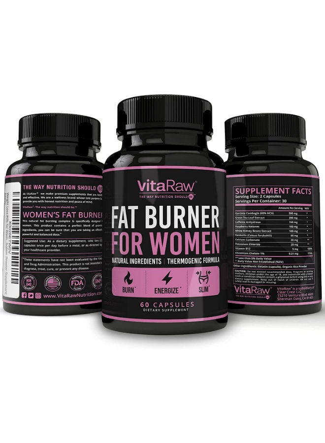 VitaRaw VitaRaw Fat Burner For Women 60 Capsules