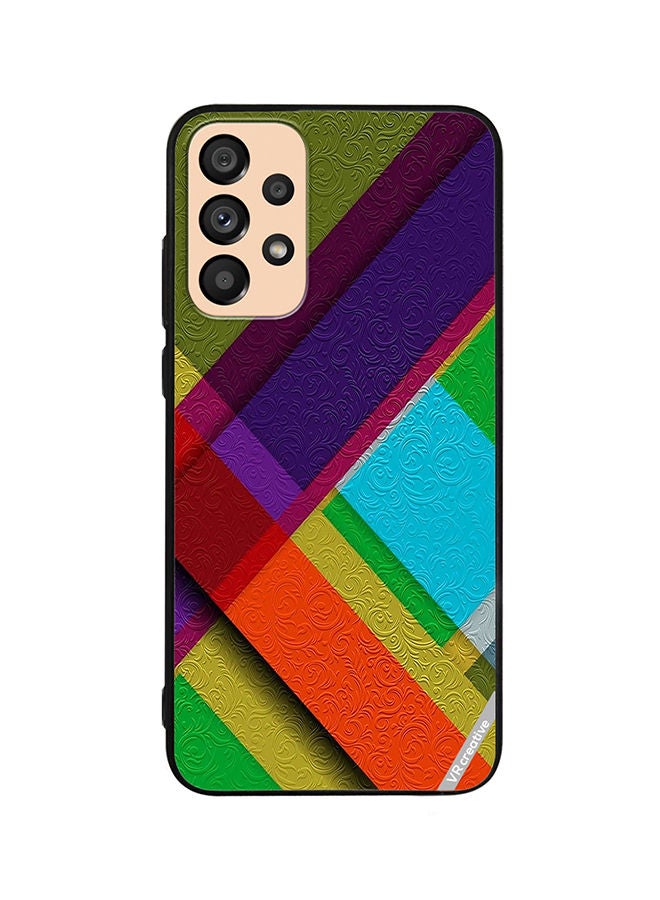 VR CREATIVE Protective Case Cover For Samsung Galaxy A33 5G Vectors Design Multicolour - Image 1
