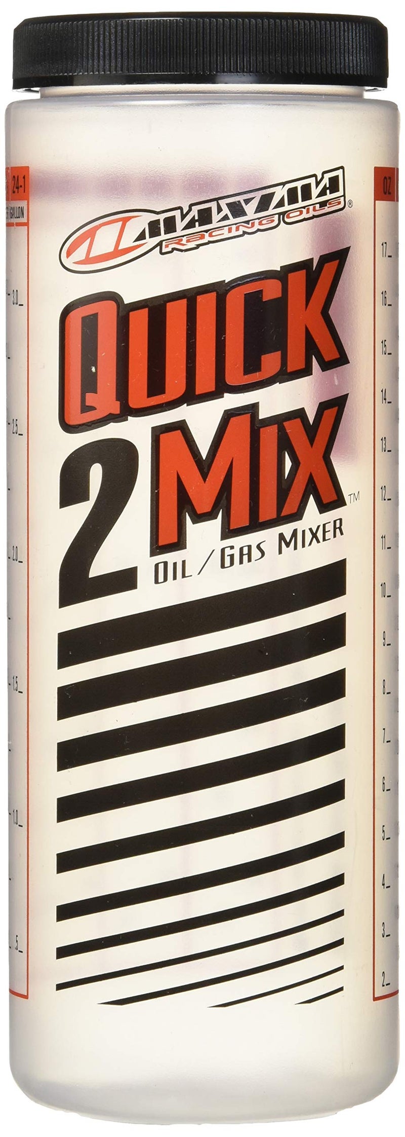 Maxima Racing Oils 10920 Quick-2-Mix Oil/Gas Ratio Mixing Bottle - 20 oz. Capacity - Image 1