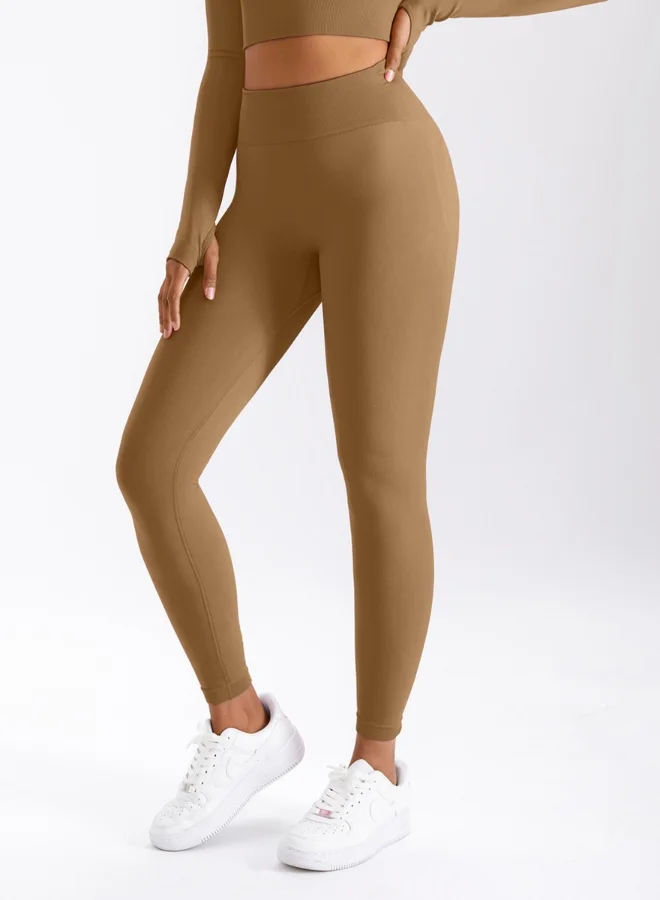 كون.يوغا ليجنز يوغا نسائي KAWN YOGA بخصر عالٍ بدون خياطة للتمارين والجري