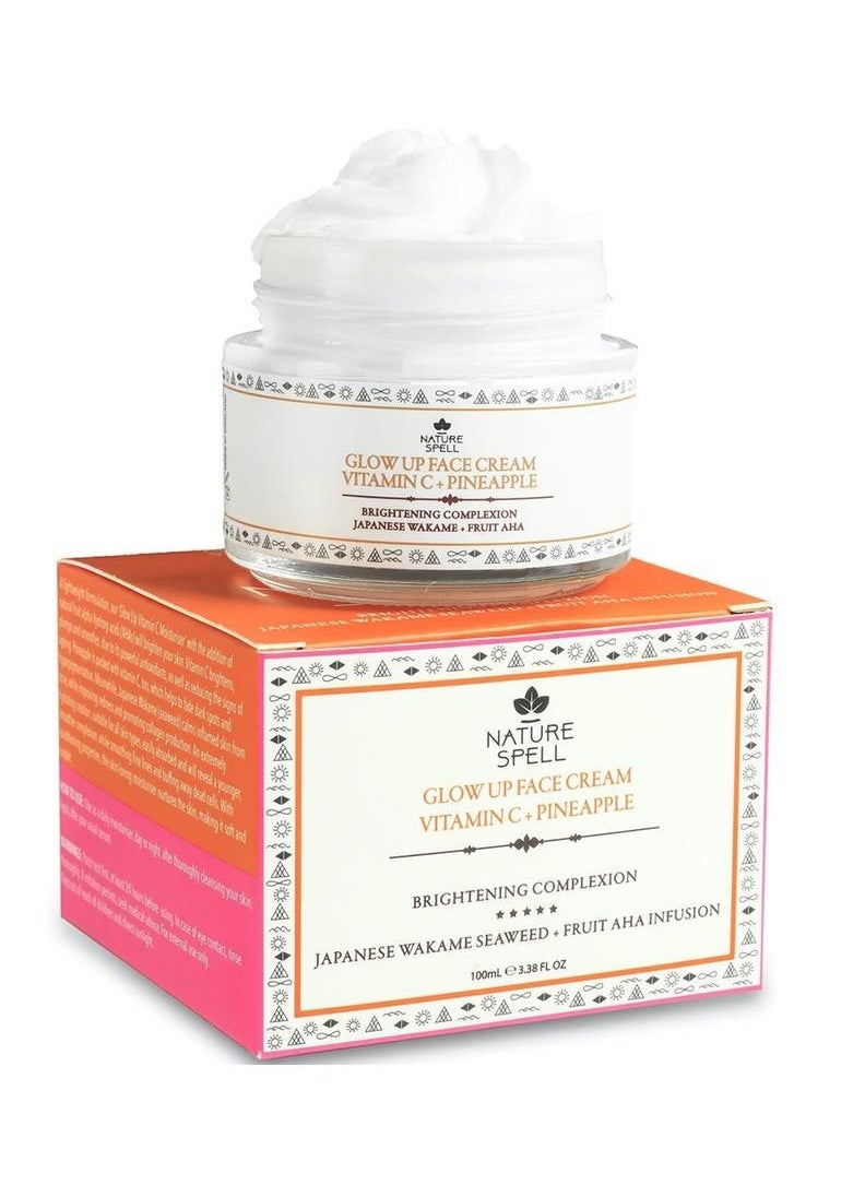 Nature Spell Nourishing and Whitening Face Cream with Vitamin C and Pineapple 100ml  - Image 1
