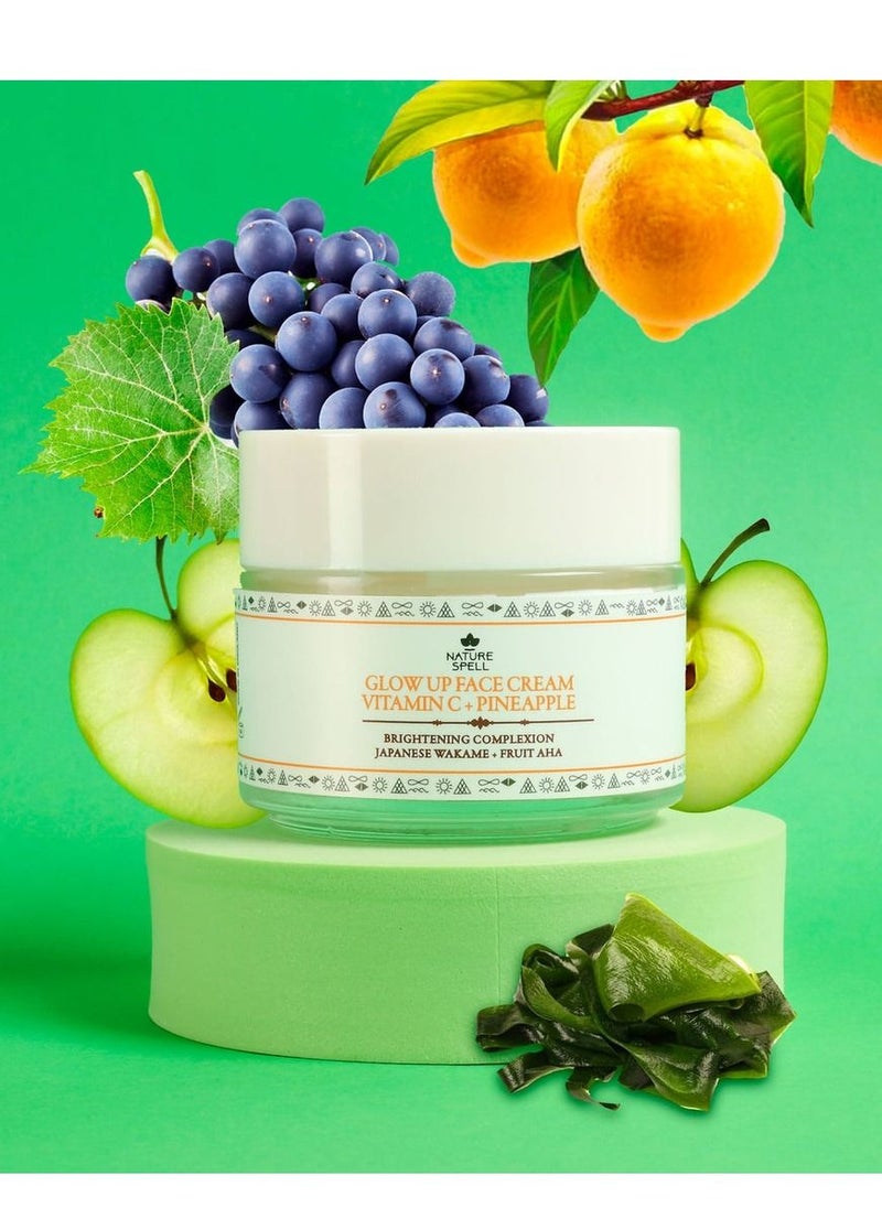 Nature Spell Nourishing and Whitening Face Cream with Vitamin C and Pineapple 100ml  - Image 3