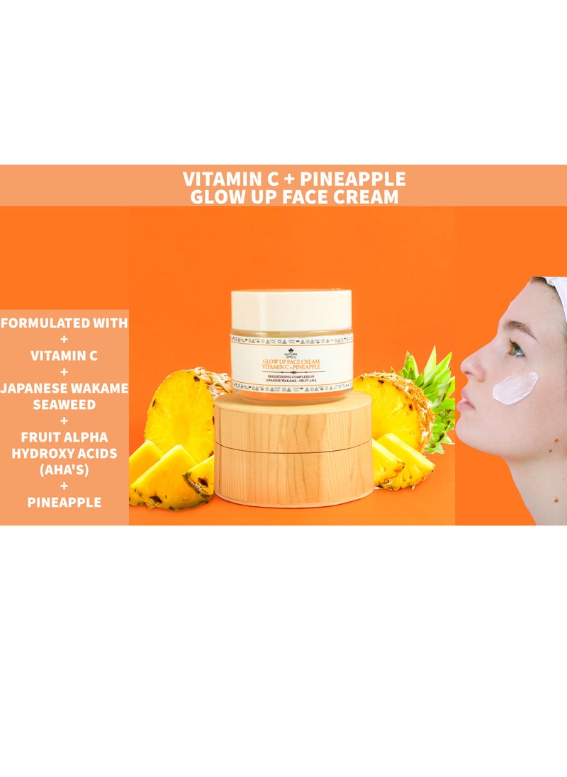 Nature Spell Nourishing and Whitening Face Cream with Vitamin C and Pineapple 100ml  - Image 4