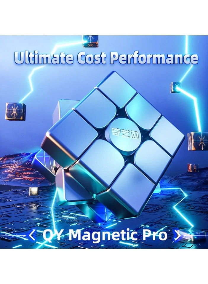 كي يي مكعب السرعة المغناطيسي QiYi M Pro 3x3، مكعب سحري احترافي بدون ملصقات، مناسب للأطفال والكبار - Image 3