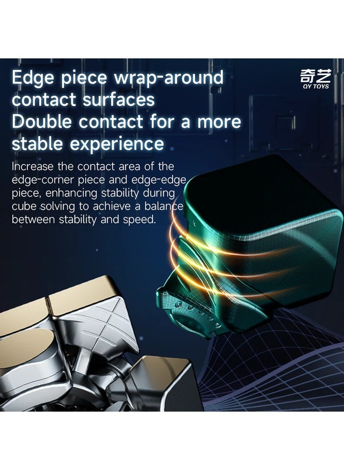 كي يي مكعب السرعة المغناطيسي QiYi M Pro 3x3، مكعب سحري احترافي بدون ملصقات، مناسب للأطفال والكبار - Image 5