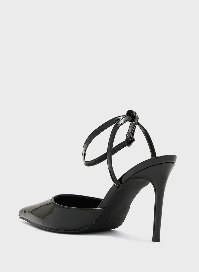 ايلا حذاء كعب عالٍ مدبب بحزام إغلاق - Image 3