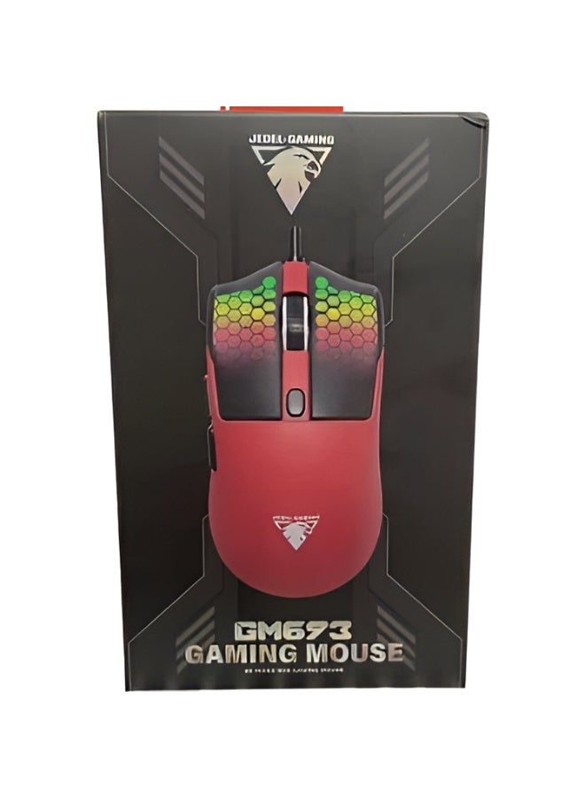 JeDEL GM693 Ergonomic with RGB Light Wired Gaming Mouse With 7200 Dpi - Image 4