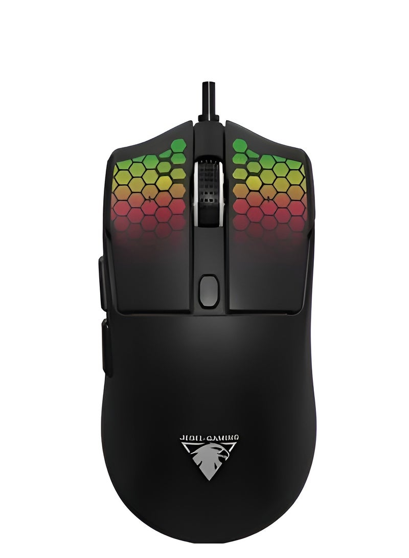 JeDEL GM693 Ergonomic with RGB Light Wired Gaming Mouse With 7200 Dpi - Image 1