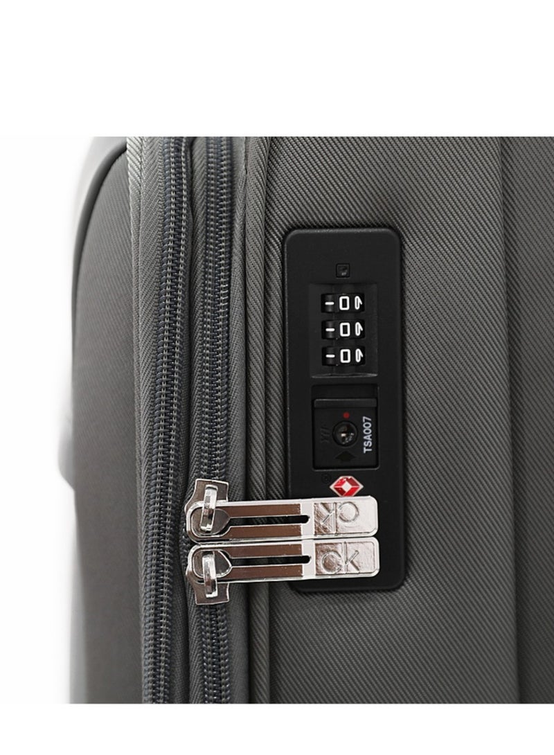 CALVIN KLEIN Escape Softside Polyester Luggage on Wheels for Unisex – Lightweight Travel Suitcase with Spinner Wheels - Image 4