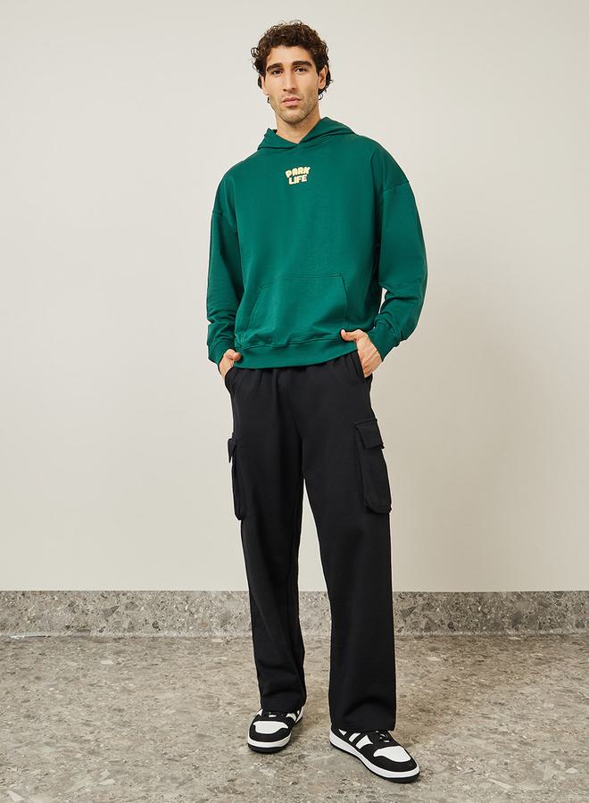 Styli Oversized Front & Back Outdoor Puff Print Terry Hoodie - Image 2