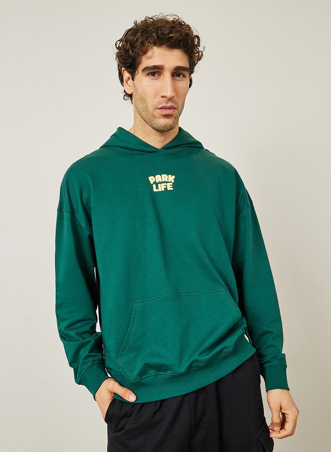 Styli Oversized Front & Back Outdoor Puff Print Terry Hoodie - Image 1