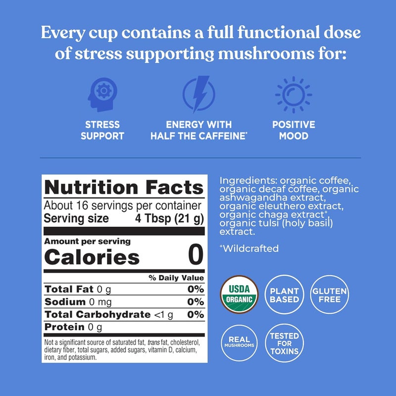 Four Sigmatic Organic Half Caf Coffee with Ashwagandha - Image 2