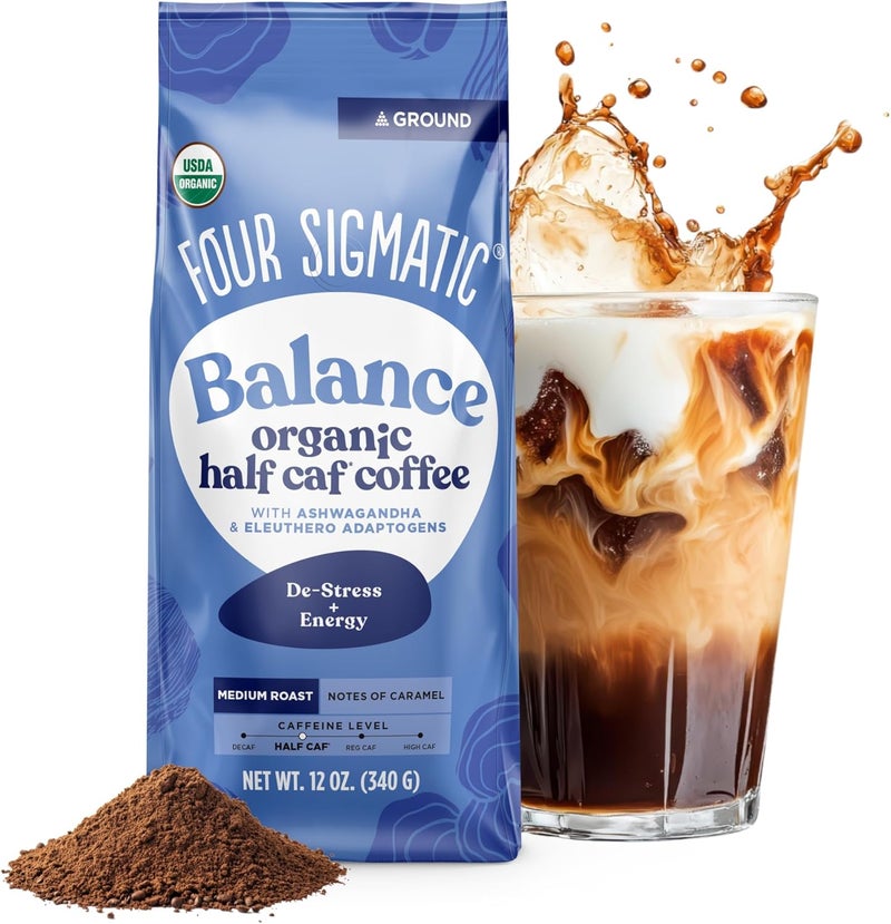 Four Sigmatic Organic Half Caf Coffee with Ashwagandha - Image 1