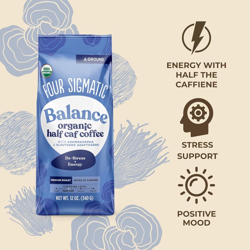 Four Sigmatic Organic Half Caf Coffee with Ashwagandha - Image 3