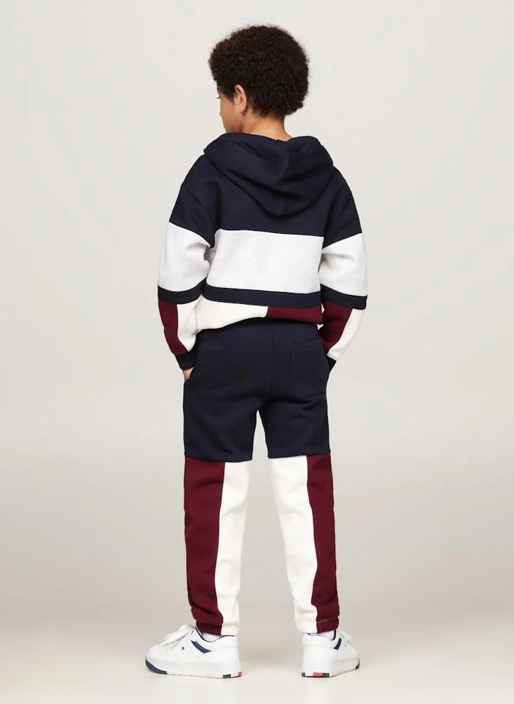 تومي هيلفيغر Kids Colorblock Sweatpants