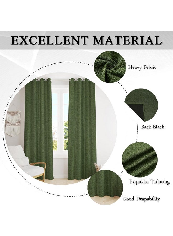Fresh From Loom Jute Curtains for Door 9 Feet Long | Curtain for Big Window | Yarn Weaved Parda | Modern Parde for Living Room Bedroom | Screens with Eyelet Ring | Hypoallergenic (Green, 1pc only), Blackout - Image 3