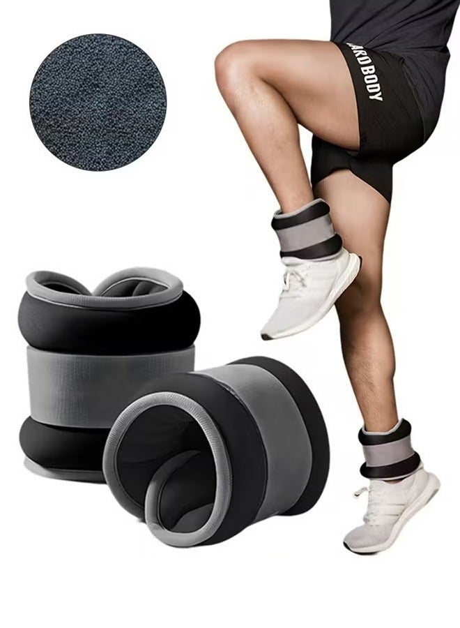 LJRN 2Pcs Ankle Weights Leg Arm Weights Wrist Weights Set with Adjustable Strap for Jogging, Gymnastics, Aerobics, Physical Therapy-0.3KG Each - Image 1
