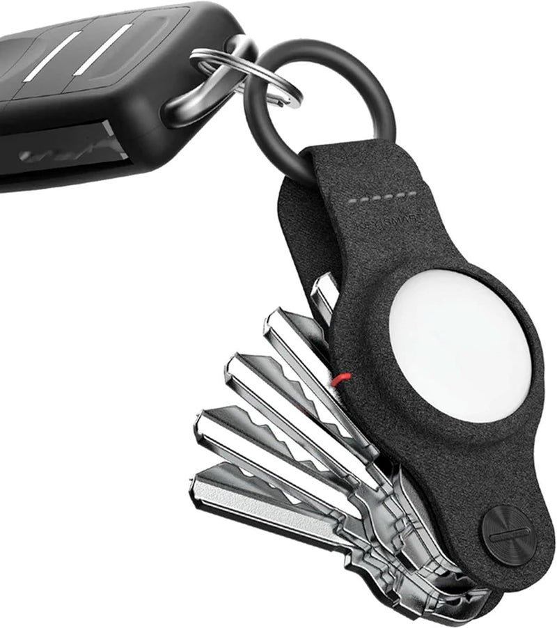 KeySmart Compact Key Holder Compatible with Airtag - Key Organizer and Case Replacement for Airtag - Black - Image 1