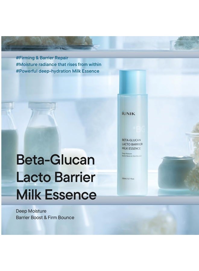 iUNIK Beta-Glucan Barrier Milky Toner Essence – Beta-Glucan & 7 Types of Peptides Milky Toner for Deep Hydration & Skin Barrier Care, Korean Skincare for Sensitive & Dry Skin, 200ml / 6.7 fl oz - Image 2