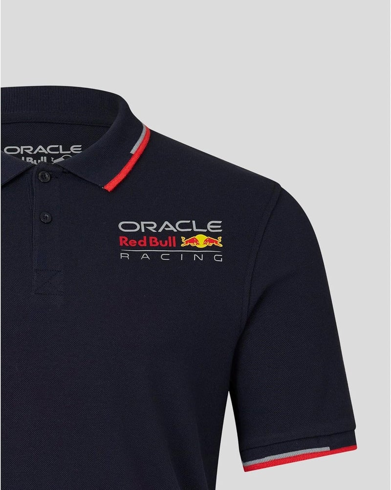 Castore Red Bull Racing Official Formula 1 Team Core Polo Shirt - Blue - Medium - Image 4