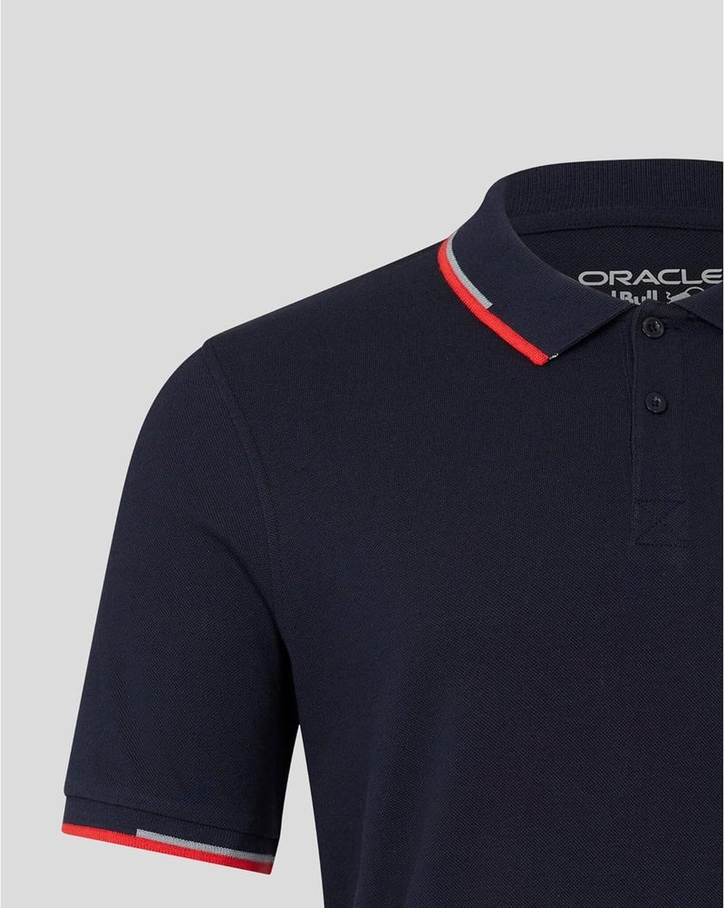 Castore Red Bull Racing Official Formula 1 Team Core Polo Shirt - Blue - Medium - Image 3