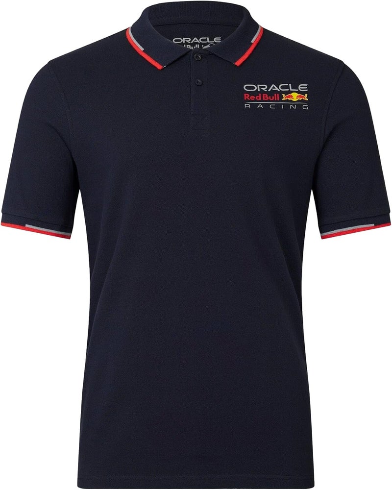 Castore Red Bull Racing Official Formula 1 Team Core Polo Shirt - Blue - Medium - Image 1