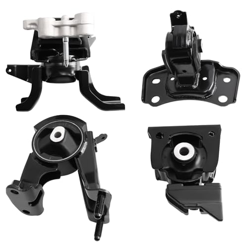 loongrie Engine Motor Transmission Mount Kit Compatible with Prius 20102015 Prius Plugin 20132015 Prius V 20122015 CT200H 20112017 18L L4 Engine Replace OE A62053 A72013 A62000 A42004 Set of 4 - Image 1