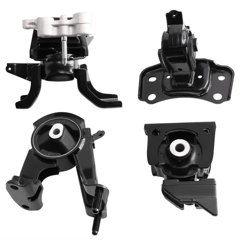 loongrie Engine Motor Transmission Mount Kit Compatible with Prius 20102015 Prius Plugin 20132015 Prius V 20122015 CT200H 20112017 18L L4 Engine Replace OE A62053 A72013 A62000 A42004 Set of 4 - Image 3