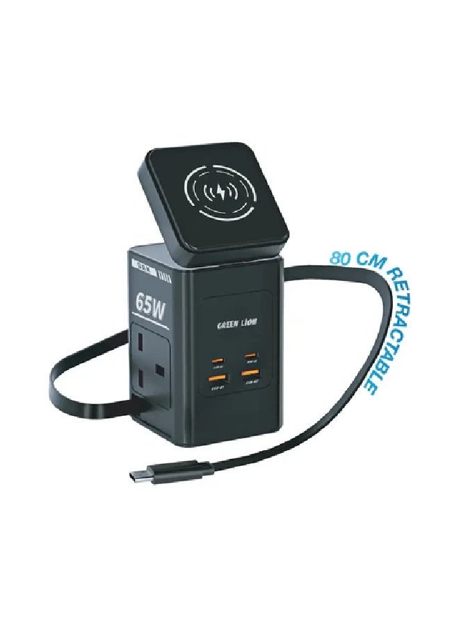 GREEN LION GaN 65W Multi Port Travel Adapter - Image 1